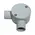 Shallow Junction Box 2 Way Angle 20mm