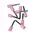 Single Cord End Ferrule 0.34mm x 6mm Pink