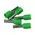 Single Cord End Ferrule 6.0mm x 12mm Green