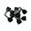 Twin Cord End Ferrule 1.5mm Black