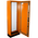 Floor Mount Enclosure 800w x 2000h x 300d – Single Door – Orange