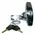 Chrome T handle lock with CL001 key type