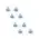 Corner Module 3 way – set of 8 Grey RAL 7035