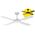 DC Ceiling Fan 48" White 4 Blade | Energy Efficient & Low Noise | Durable ABS by Fantech