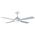 48" Ceiling Fan with LED Light | 4 Easy Fix Blades | Energy Efficient Design | White by Fantech