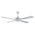 Ceiling Fan 52" White with 4 Easy Fix Blades & LED Light | Energy Efficient | Indoor & Outdoor Use by Fantech
