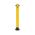 Folding Bollard 600mm | Hot Galvanised Steel | Yellow Powder Coating | Folds Flat by Gorilla Hartman
