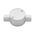 20mm Grey 2-way Junction Box