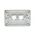 Grid Plate 2 Gang - White