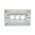 Grid Plate 3 Gang - White