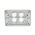 Grid Plate 4 Gang - White