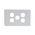 Grid Plate 5 Gang - White