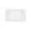Reverse bullnose wall plate | White
