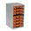 Rolacase Enclosed 7 Drawer Frame Complete With 7 WATRC001 Orange Cases