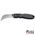Lockback Knife, 6.7 cm Hawkbill Blade, Black Handle