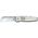 Lightweight Lockback Knife, 6.4 cm Coping Blade, Silver Handle