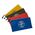 Zippered Bags, Canvas Tool Pouches Olive/Orange/Blue/Yellow, 4-Pack