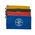Zippered Bags, Canvas Tool Pouches Olive/Orange/Blue/Yellow, 4-Pack