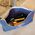 Zippered Bag, Canvas Consumables Tool Pouch, Blue