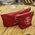 Zippered Bag, Canvas Tool Pouch, 25.4 cm, Red