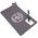 Zipper Bag with Divider, Canvas Tool Pouch, 17.8 cm, Gray