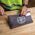 Zipper Bag with Divider, Canvas Tool Pouch, 17.8 cm, Gray