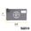 Zipper Bag with Divider, Canvas Tool Pouch, 17.8 cm, Gray