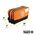 Double Zipper Bag, 25.4 cm x 15.2 cm, Orange