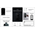 AJAX Touchscreen Keypad Fibra White | 5" IPS Display | 30,000 Hour Backlight | Panic Buttons | by Dicker Data