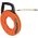 Fibreglass Fish Tape with Spiral Steel Leader, 15 m