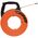 Fibreglass Fish Tape with Spiral Steel Leader, 15 m
