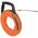 Multi-Groove Fibreglass Fish Tape with Spiral Steel Leader, 31 m
