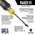 0.5 cm Cabinet Screwdriver, 25 cm Round Shank
