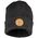 Heavy Knit Hat, Black, Leather Logo