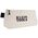 Zipper Bag, Extra-Long Canvas Tool Pouch, 40.6 cm, Natural