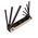 Folding Hex Key Set, 9-Key, SAE Sizes