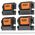 Replacement Cartridges, Rail System, 4-Pack