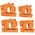 Cartridges, S-Hook, Rail System, 4-Pack