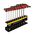 Hex Key Set, SAE T-Handle, 15.2 cm with Stand, 10-Piece
