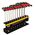 Hex Key Set, SAE Ball-End T-Handle, 15.2 cm with Stand, 10-Piecee
