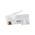 Pass-Thru™ Modular Data Plugs, RJ45-CAT6A, UTP 200-Pack