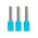 Bootlace Terminal Pre-Insulated Blue 0.75mm² Length 8mm 500 Pack