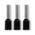 Bootlace Terminal Pre-Insulated Black 1.5mm² Length 8mm 500 Pack