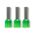 Bootlace Terminal Pre-Insulated Green 6mm² Length 12mm 50 Pack