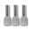 Bootlace Terminal Pre-Insulated Grey 2.5mm² Length 8mm 100 Pack