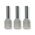 Bootlace Terminal Pre-Insulated Grey 2.5mm² Length 8mm 500 Pack
