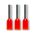 Bootlace Terminal Pre-Insulated Red 1mm² Length 8mm 500 Pack