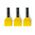 Bootlace Terminal Pre-Insulated Twin Yellow 2x 6mm² 100 Pack