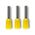 Bootlace Terminal Pre-Insulated Yellow 1mm² Length 6mm 100 Pack