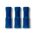 Crimp Terminal Pre-Insulated Bullet Receptacle 4mm 1.5-2.5mm² Blue 50 Pack